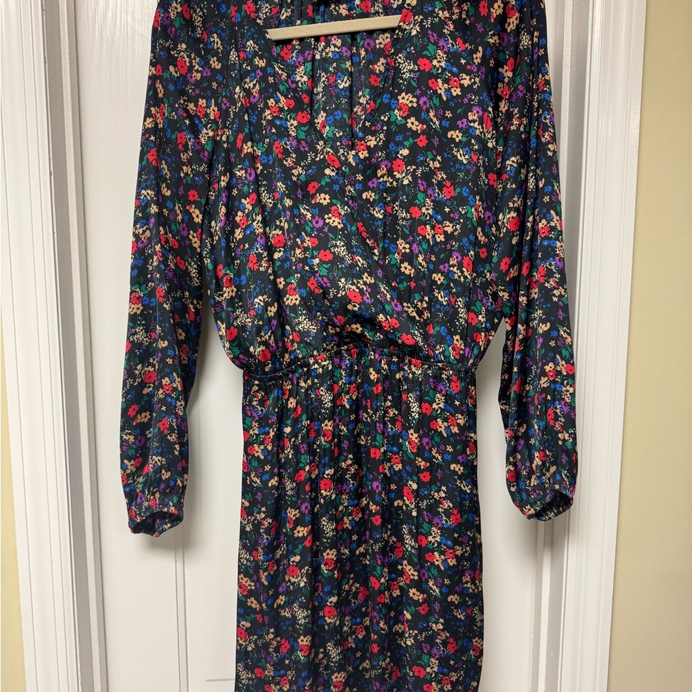 GAP Multicolor Floral Long Sleeve Dress